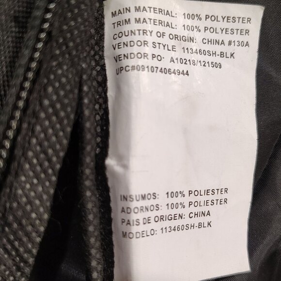 EastSport Black White Floral Backpack Multiple Compartments Adjustable Straps - Picture 9 of 16